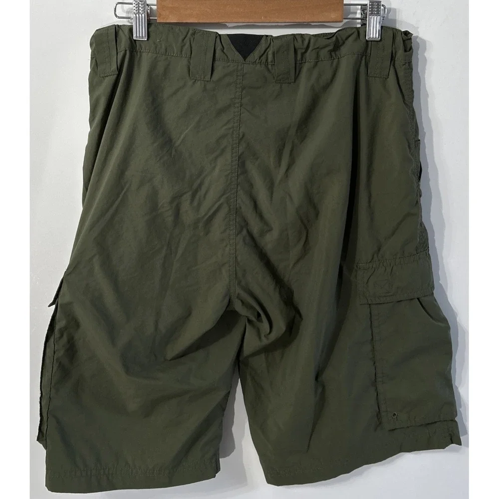 Mens Boy Scouts Mesh Lined Swim Cargo Shorts Sz Med Waterproof Pouch